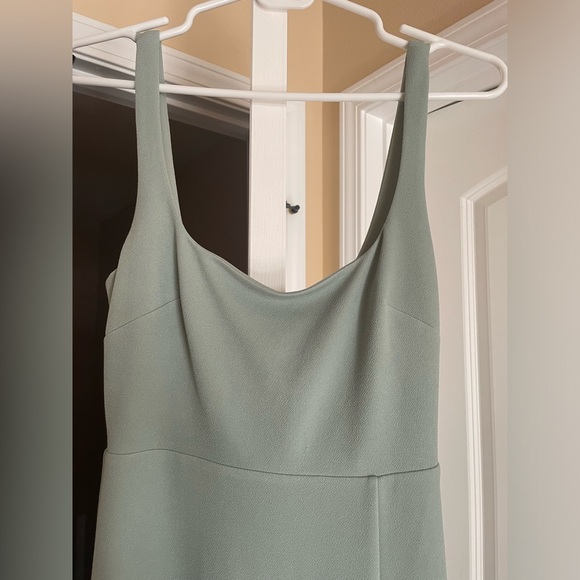 Birdy Grey Sage Green Crepe Alex Convertible Bridesmaid Dress Size XS - Picture 3 of 7